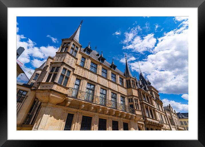 Grand Ducal Palace, a palace in Luxembourg City Framed Mounted Print by Chun Ju Wu
