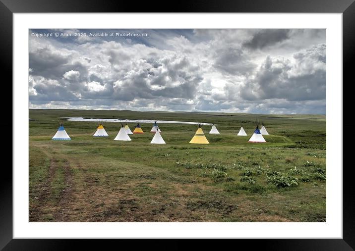 Outside Glacier National Park, Montana, USA Framed Mounted Print by Arun 