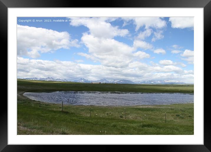 Waterton Lakes, Alberta, Canada Framed Mounted Print by Arun 