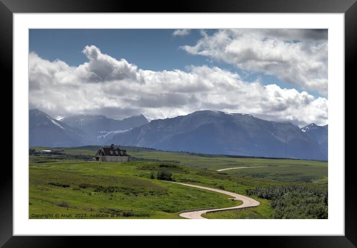 Waterton Lakes, Alberta, Canada Framed Mounted Print by Arun 