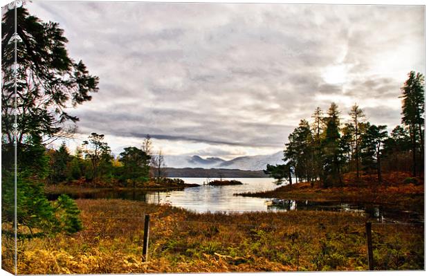 A Glimpse of Loch Lochy Canvas Print by Jacqi Elmslie