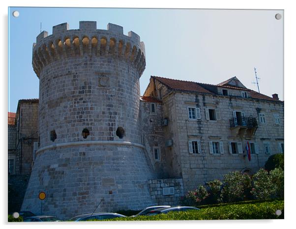 FORTRESS OF KORCULA Acrylic by radoslav rundic