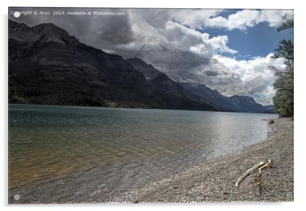 Waterton Lakes, Alberta, Canada Acrylic by Arun 