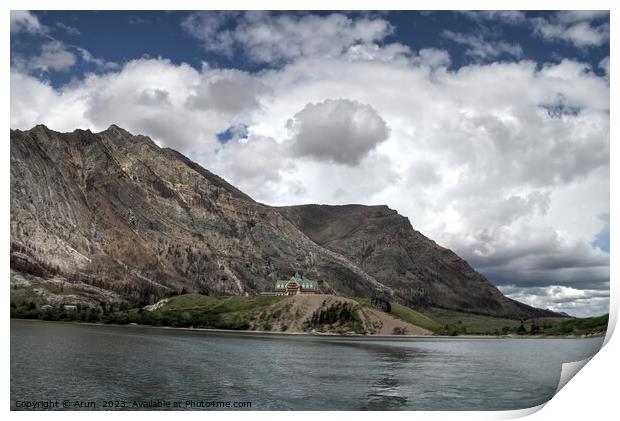 Waterton Lakes, Alberta, Canada Print by Arun 