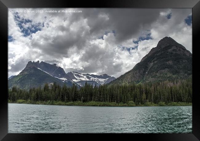 Waterton Lakes, Alberta, Canada Framed Print by Arun 