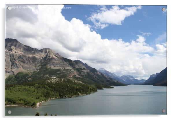 Waterton Lakes, Alberta, Canada Acrylic by Arun 