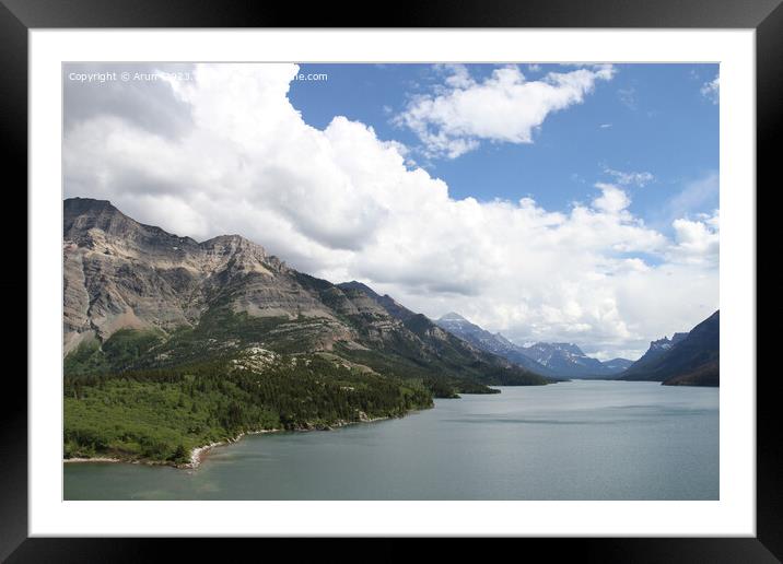 Waterton Lakes, Alberta, Canada Framed Mounted Print by Arun 