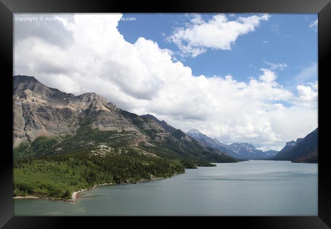 Waterton Lakes, Alberta, Canada Framed Print by Arun 