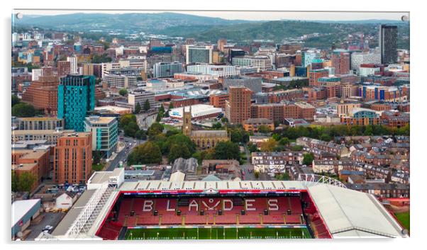 Sheffield United Football Club Acrylic by STADIA 