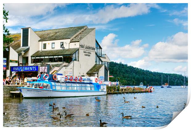 Bowness on Windermere  Print by Alison Chambers