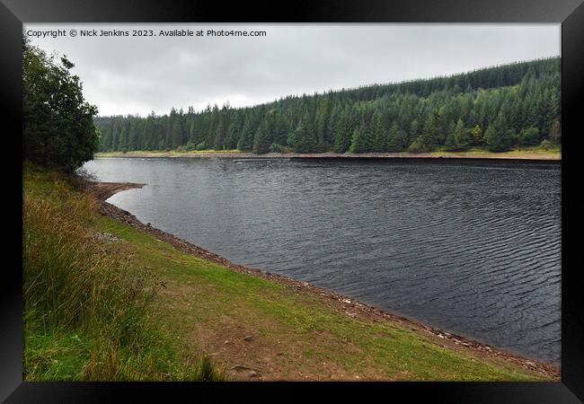 Cantref Reservoir in the Central Brecon Beacons Framed Print by Nick Jenkins