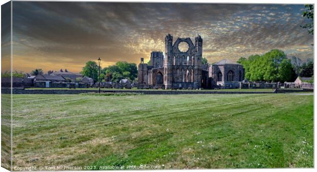 Historic Elgin Cathedral Canvas Print by Tom McPherson