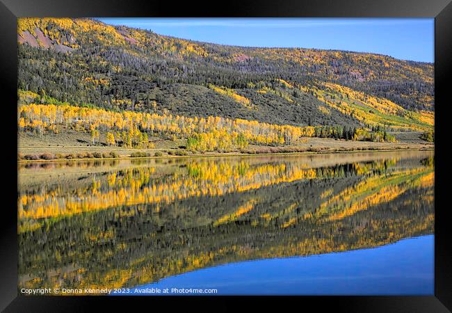 Autumn Reflections Framed Print by Donna Kennedy