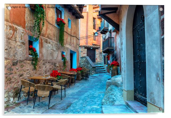  Albarracin near Teruel in Spain Acrylic by Helen Hotson