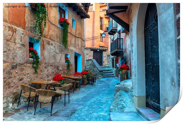  Albarracin near Teruel in Spain Print by Helen Hotson