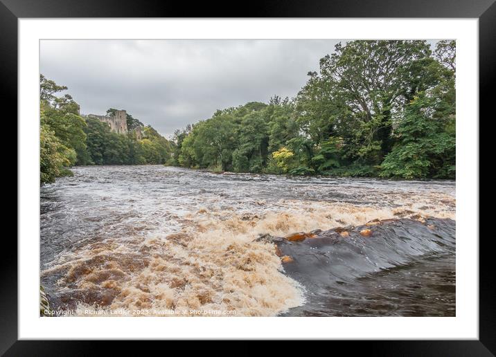 Swollen River Tees at Barney Weir Framed Mounted Print by Richard Laidler