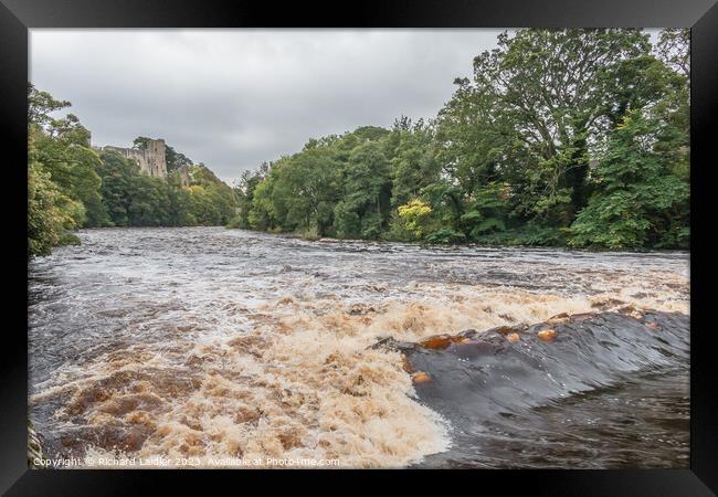 Swollen River Tees at Barney Weir Framed Print by Richard Laidler