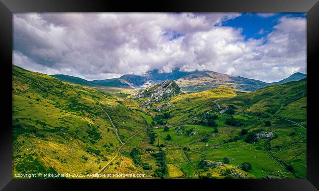 The Nantlle Valley Framed Print by Mike Shields