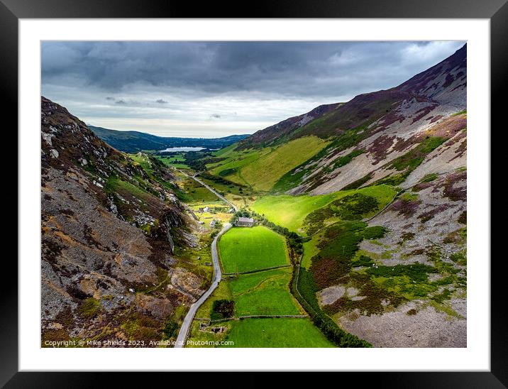 Nantlle Valley Framed Mounted Print by Mike Shields