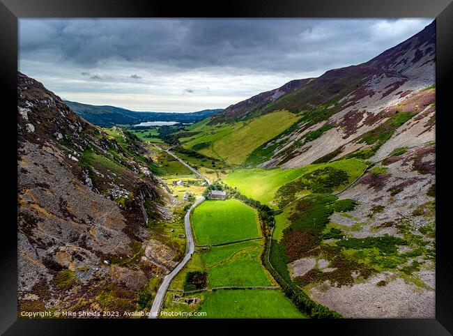 Nantlle Valley Framed Print by Mike Shields