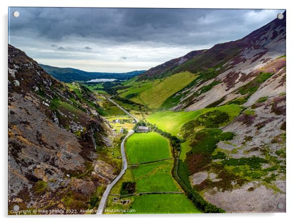 Nantlle Valley Acrylic by Mike Shields