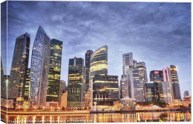 Singapore waterfront Canvas Print by Chris Frost