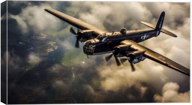 The Consolidated B-24 Liberator Canvas Print by CC Designs
