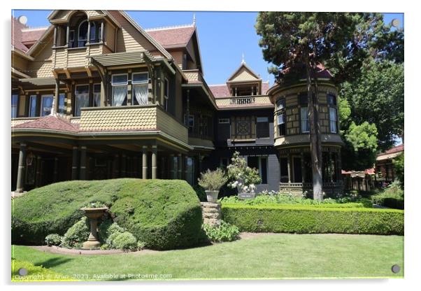 Winchester Mystery House in San Jose California Acrylic by Arun 