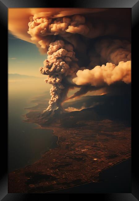  Mount Vesuvius Framed Print by CC Designs