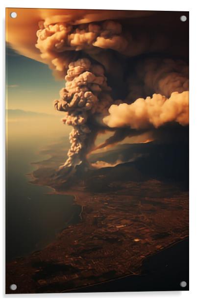  Mount Vesuvius Acrylic by CC Designs