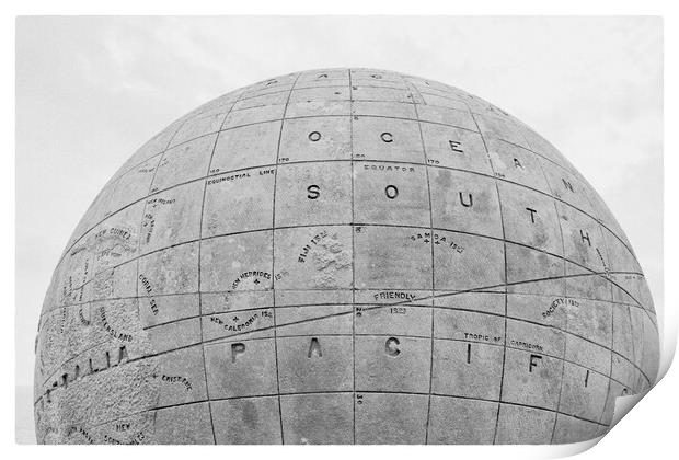 Swanage Globe Print by Mark Godden