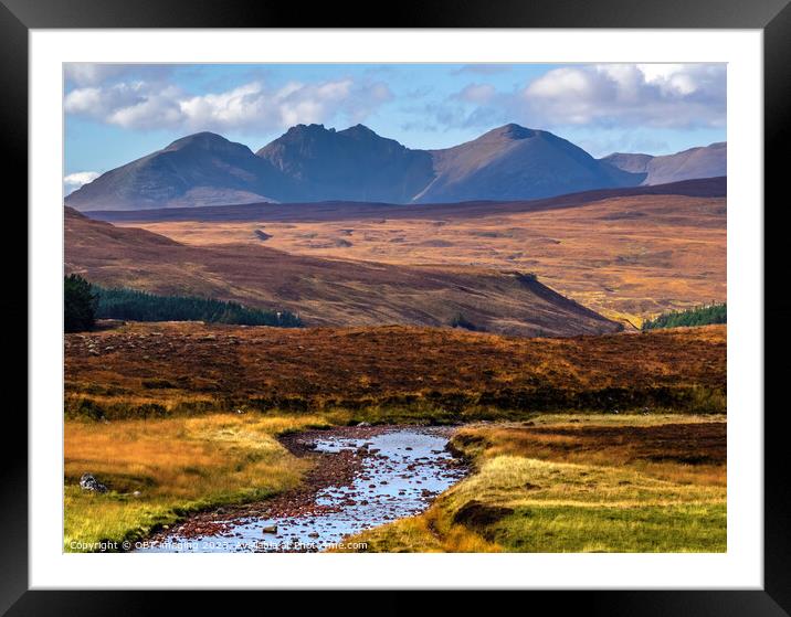 An Teallach Mountain Massif West Highland Scotland Late Autumn Splendour Framed Mounted Print by OBT imaging
