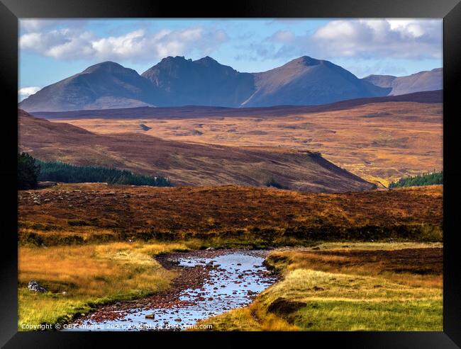 An Teallach Mountain Massif West Highland Scotland Late Autumn Splendour Framed Print by OBT imaging