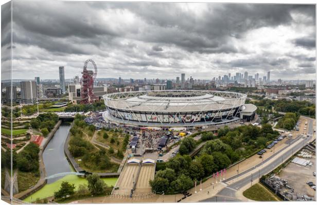The Olympic Stadium Canvas Print by Apollo Aerial Photography