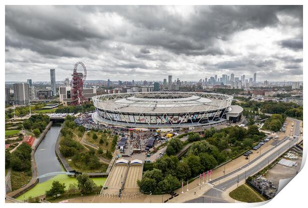 The Olympic Stadium Print by Apollo Aerial Photography