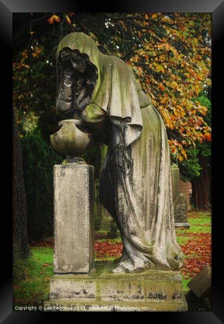 Weeping Woman Statue, Edinburgh Framed Print by Lee Osborne