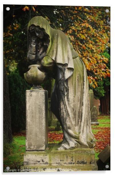 Weeping Woman Statue, Edinburgh Acrylic by Lee Osborne
