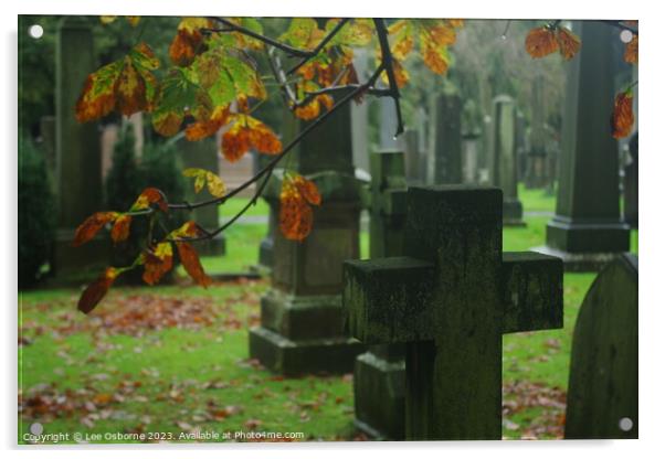 Autumn Graves Acrylic by Lee Osborne