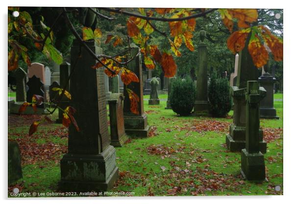 Autumn Graves Acrylic by Lee Osborne