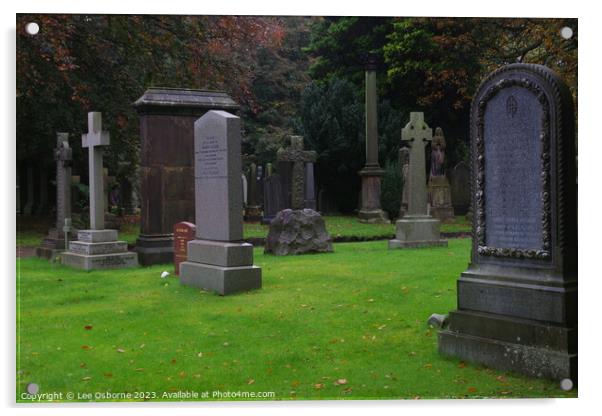 Dean Cemetery, Edinburgh Acrylic by Lee Osborne