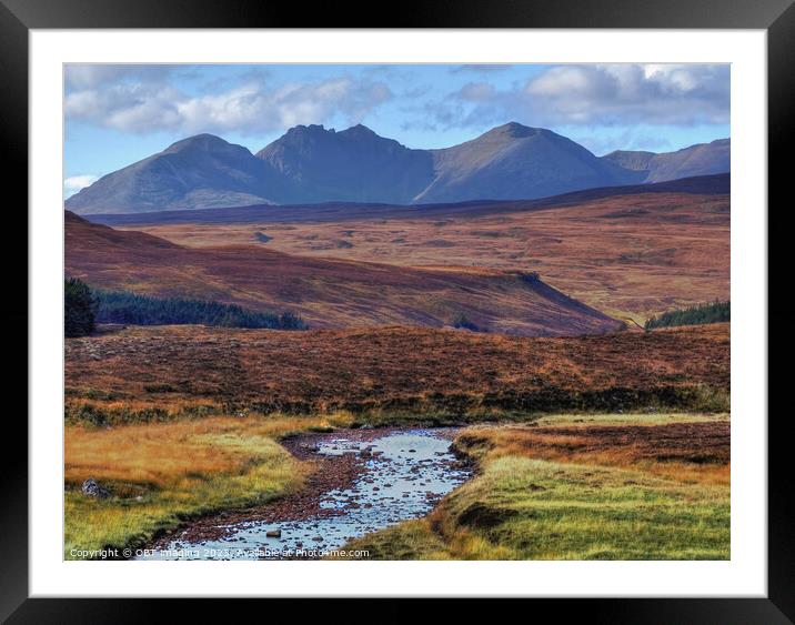 An Teallach Mountain Massif West Highland Scotland Late Autumn Splendour Framed Mounted Print by OBT imaging
