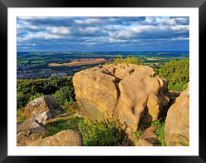 Devil's Frying Pan, Otley Chevin Framed Mounted Print by Darren Galpin