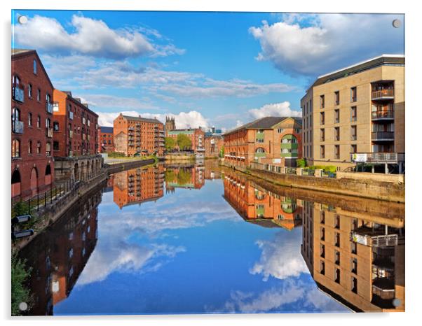 Calls Landing & River Aire, Leeds Acrylic by Darren Galpin