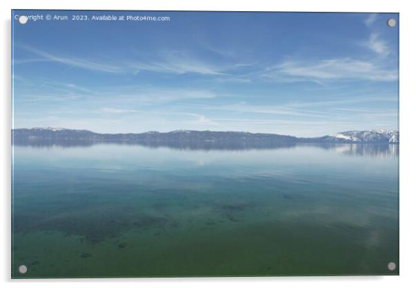 Lake tahoe Sugar Pine state park Acrylic by Arun 