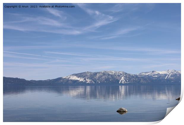 Lake tahoe Sugar Pine state park Print by Arun 