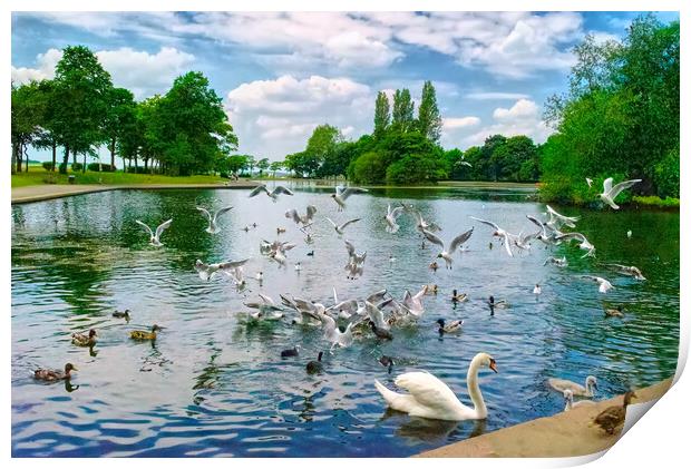 Pontefract Park Print by Alison Chambers