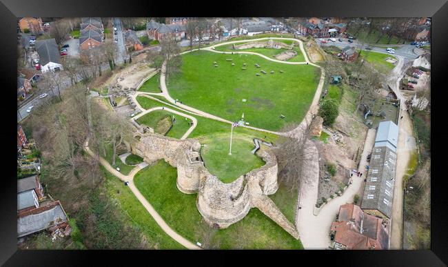 Pontefract Castle Framed Print by Apollo Aerial Photography