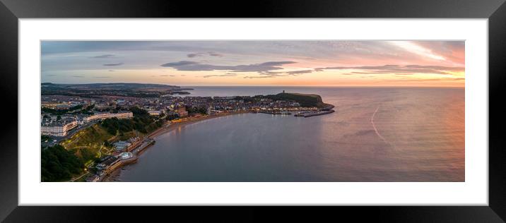 Scarborough Dawn Framed Mounted Print by Apollo Aerial Photography
