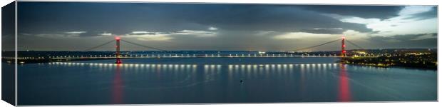 Humber Bridge Panorama Canvas Print by Apollo Aerial Photography