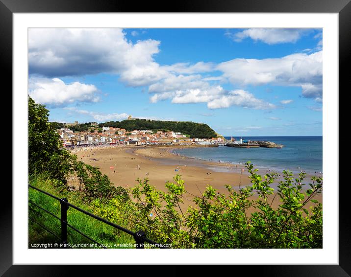 South Bay at Scarborough Framed Mounted Print by Mark Sunderland